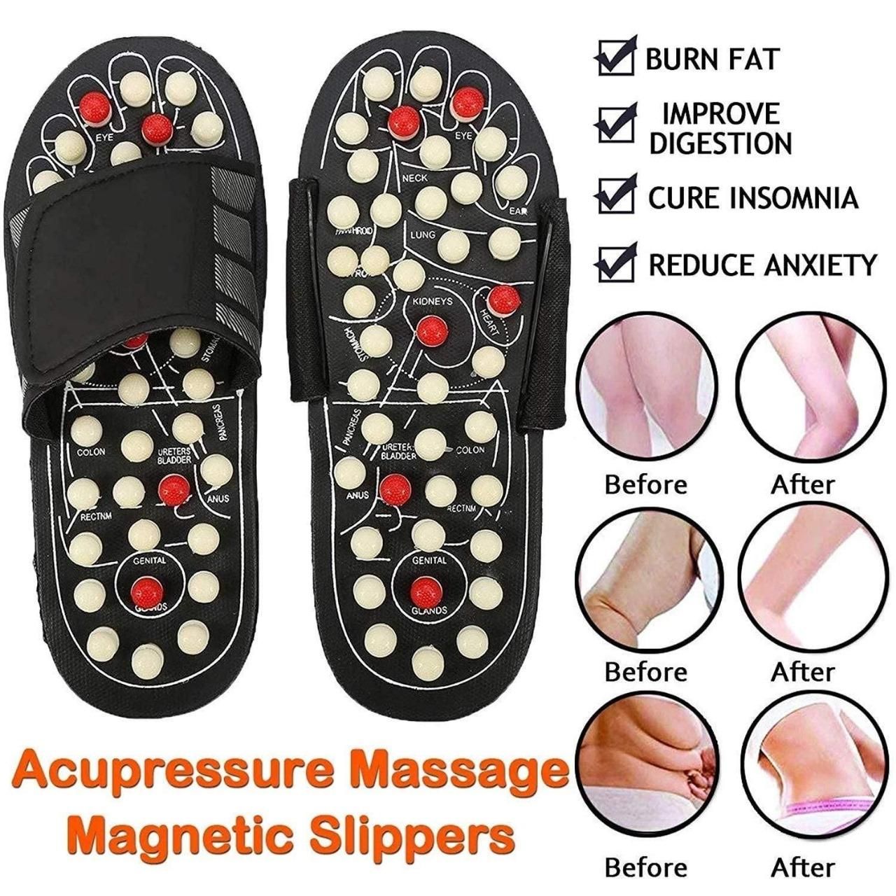 Magnetic Yoga  Therapy Slippers for Full Body Blood Circulation  For Men and Women